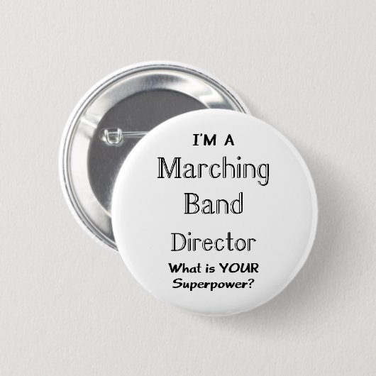 Marching-Band-Direktor Button (Vorne & Hinten)