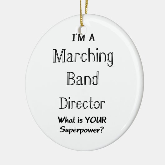Marching-Band-Direktor Keramik Ornament (Links)