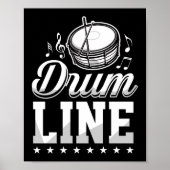 Marching Band Drum Corps Drumline Mama Poster (Vorne)