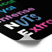 Marching Band Drum Corps Drumline Rainbow Poster (Ecke)