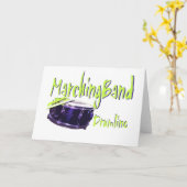 Marching Band Drumline Karte (Gelbe Blume)