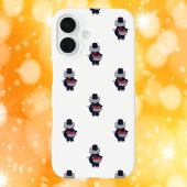 Marching Band Drummer Cat Navy Blue Red Pattern Case-Mate iPhone Hülle