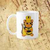 Marching Band Drummer Tiger Gelb Schwarz Kaffeetasse
