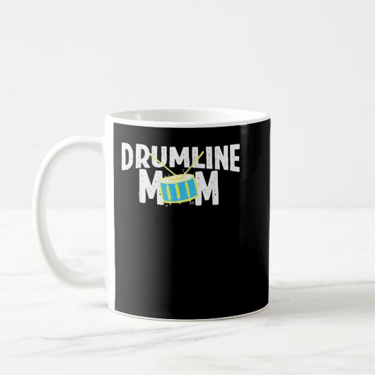 Marching Band Drums Drumline Mama Kaffeetasse (Links)