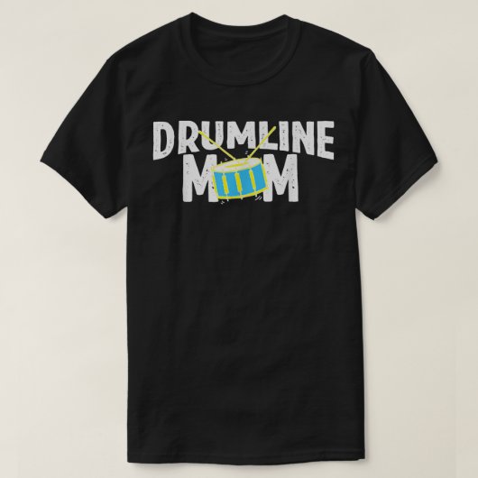 Marching Band Drums Drumline Mama T-Shirt (Design vorne)
