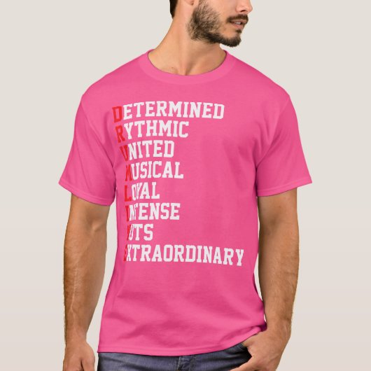 Marching Band Drums Drumline T-Shirt (Vorderseite)