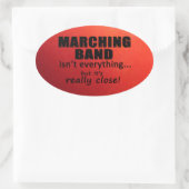Marching Band Echt Nah Oval Aufkleber (Tasche)