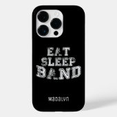 Marching Band esst Schlafbandtypografie Case-Mate iPhone Hülle (Rückseite)