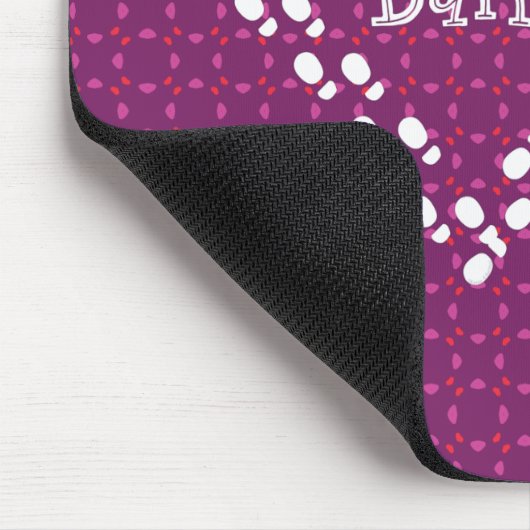 Marching Band Footprints Herz Mousepad (Ecke)