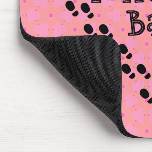 Marching Band Footprints Herz Mousepad (Ecke)