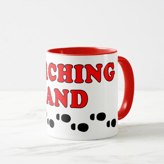 Marching Band Footprints Tasse (VorderseiteRechts)