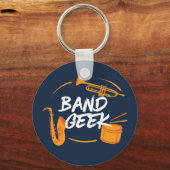 Marching Band Geek Funny Musician Schlüsselanhänger (Vorderseite)