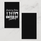 Marching Band, geteilt durch Abschnitt Vereinigtes Visitenkarte (Vorne/Hinten)