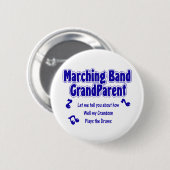 Marching Band Grandparent/Trommeln Button (Vorne & Hinten)