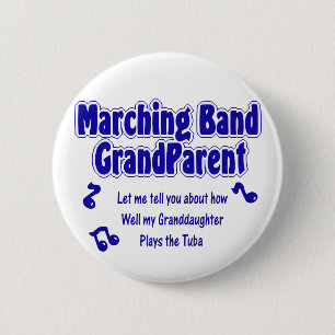 Marching Band Grandparent/Tuba Button