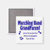 Marching Band Grandparent/Tuba Magnet (Vorderseite/Rückseite)