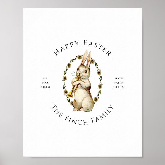 Marching Band Happy Osterkunst Print Poster (Vorne)