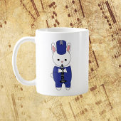 Marching Band Klarinette Rabbit Blau und Weiß Kaffeetasse