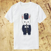Marching Band Klarinette Rabbit Navy White T-Shirt