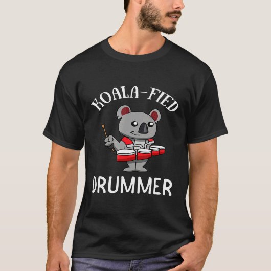 Marching Band Koala Tenor Drum Quad Quintet Drumm T-Shirt (Vorderseite)
