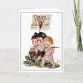 "MARCHING BAND" KREAM VON WEIZEN UND GREETING KARTE (Vorderseite)