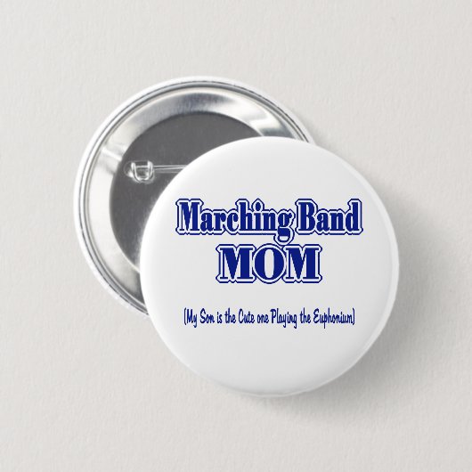 Marching-Band-Mama Button (Vorne & Hinten)