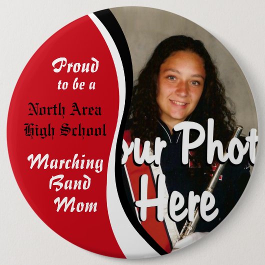 Marching-Band-Mama Button (Vorderseite)