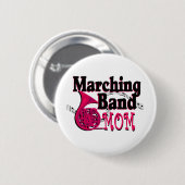 Marching Band Mama / Französisches Horn Button (Vorne & Hinten)