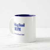 Marching Band Mama/Klarinette Zweifarbige Tasse (Vorderseite Links)