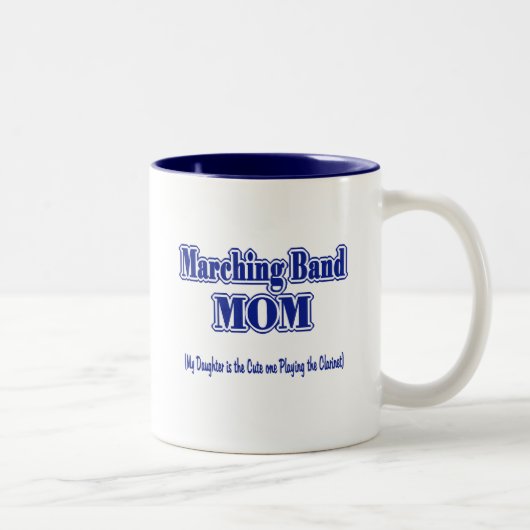 Marching Band Mama/Klarinette Zweifarbige Tasse (Rechts)