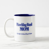 Marching Band Mama/Klarinette Zweifarbige Tasse (Links)