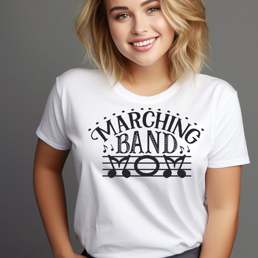 Marching Band Mama Notes Tshirt
