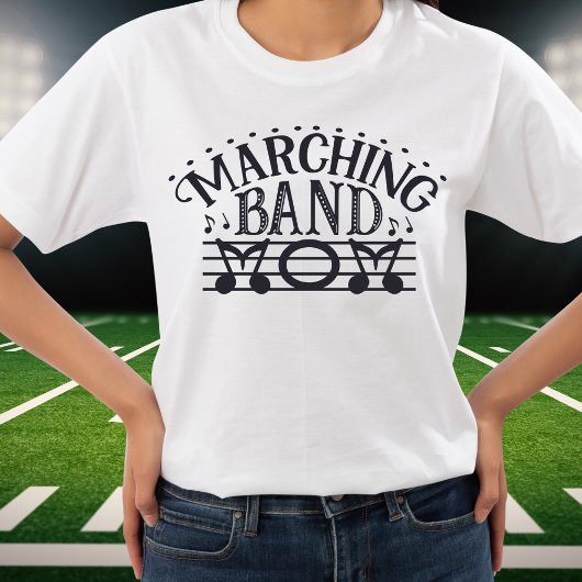 Marching Band Mama Notes Tshirt