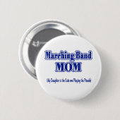 Marching Band Mama / Piccolo Button (Vorne & Hinten)