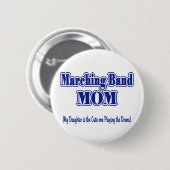 Marching Band Mama/ Trommeln Button (Vorne & Hinten)
