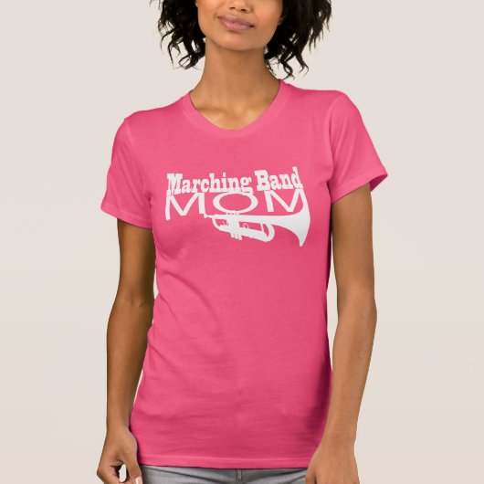 Marching Band Mama Trumpet T-Shirt (Vorderseite)