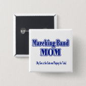 Marching Band Mama/Tuba Button (Vorne & Hinten)