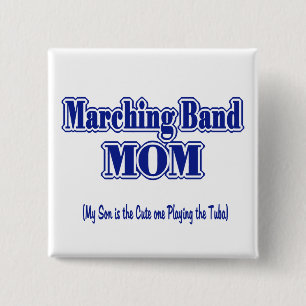 Marching Band Mama/Tuba Button
