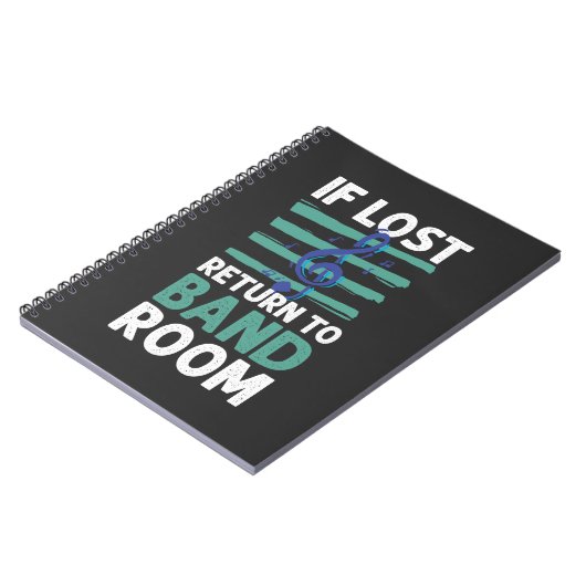 Marching Band Musical Note Clef Orchestra Band Notizblock (Linke Seite)