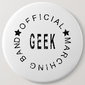Marching Band Offiziell Geek Button (Vorderseite)