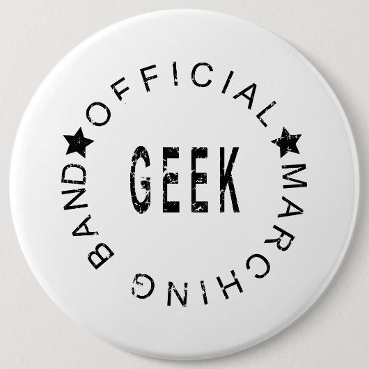 Marching Band Offiziell Geek Button (Vorderseite)