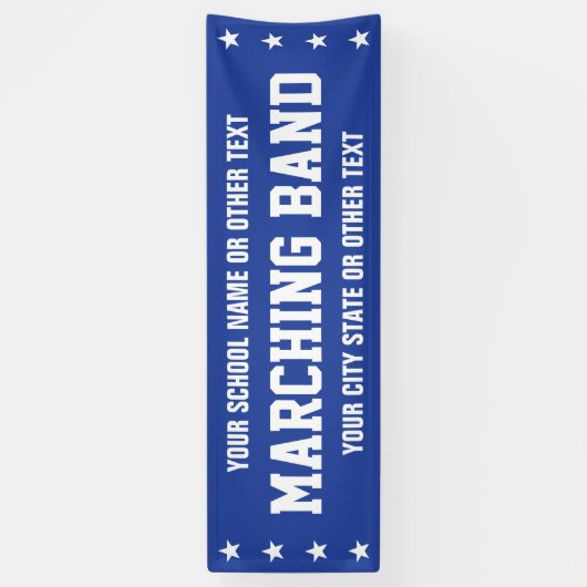 Marching Band Parade - beliebige Farbe/Worte Banne Banner (Vertikal)
