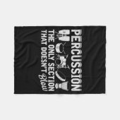 Marching Band Percussion For Percussionist Drummer Fleecedecke (Vorderseite (Horizontal))