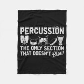 Marching Band Percussion For Percussionist Drummer Fleecedecke (Vorderseite)