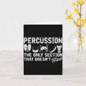 Marching Band Percussion For Percussionist Drummer Karte (Gelbe Blume)