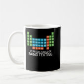 Marching Band Periodic Table of Band Texting Eleme Kaffeetasse (Links)