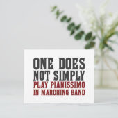 Marching Band Pianissimo Postkarte (Stehend Vorderseite)