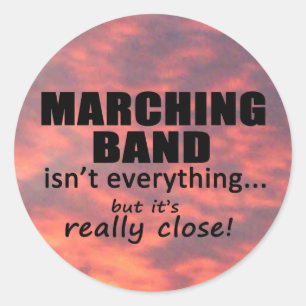 Marching Band Really Nah Classic Round Aufkleber