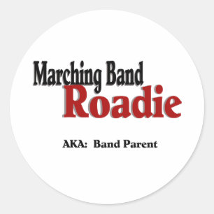 Marching Band Roadie Runder Aufkleber