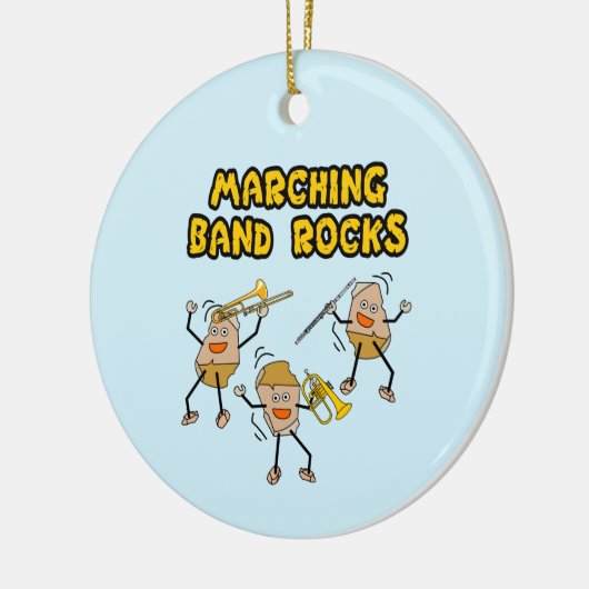 Marching Band Rocks Keramik Ornament (Links)